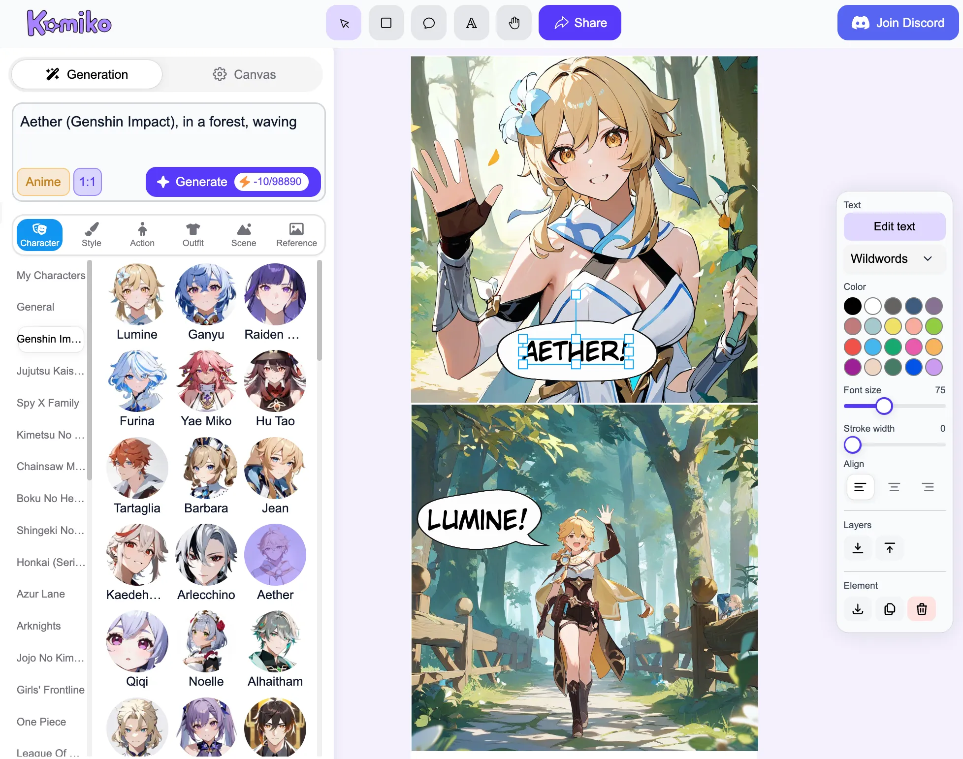 Create consistent character design on Anitoon